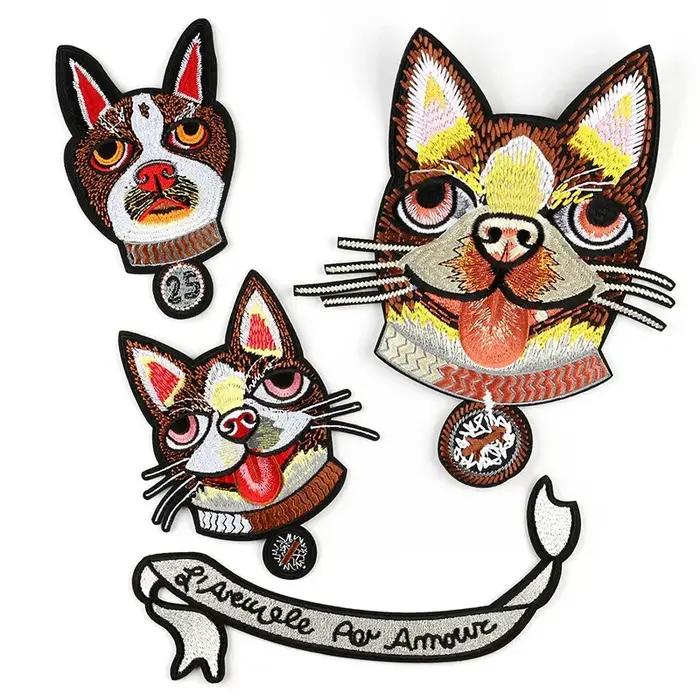 5 pièces/sac dessin animé mignon chien modèle vêtements accessoires bricolage pulls chaussures chapeaux bagages accessoires broderie patchs
