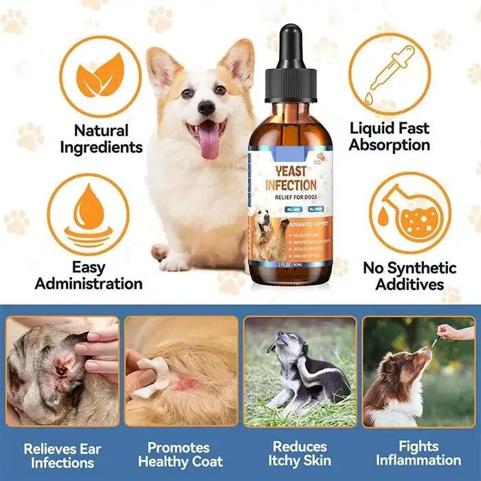 Gouttes vitaminées pour chiens et animaux de compagnie 60 ml – Soin doux et supplément nutritif pour maintenir un