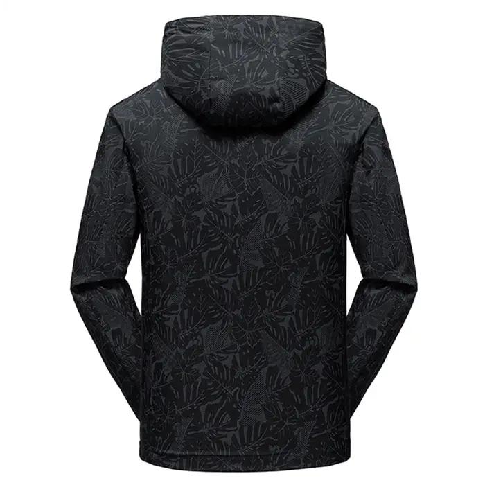 Veste coupe-vent imperméable décontractée pour hommes, manteau de randonnée en plein air avec fermet