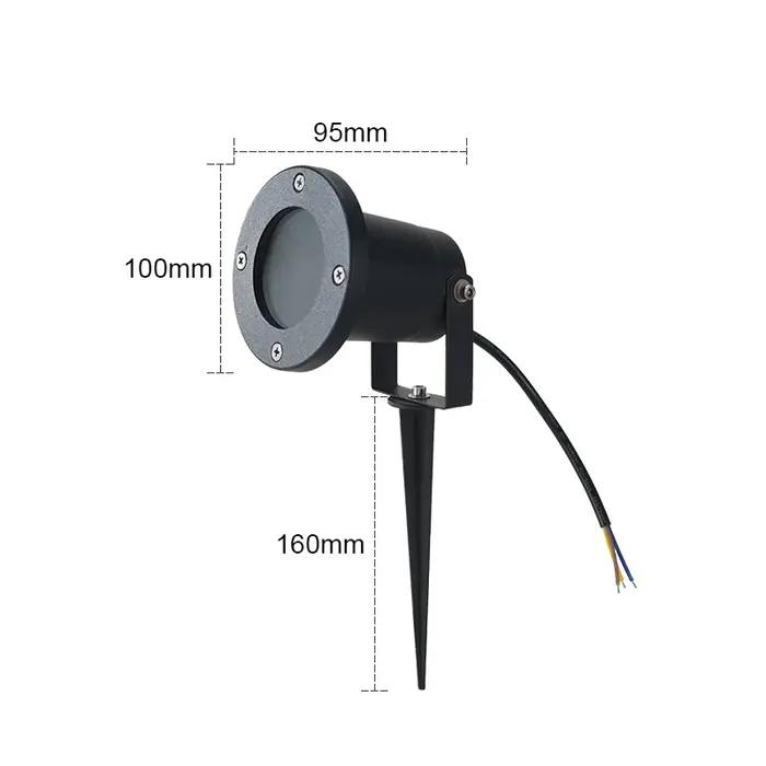 Livraison gratuite GU10 MR16 jardin pelouse lumière paysage lampe pointe étanche chemin ampoule Spot