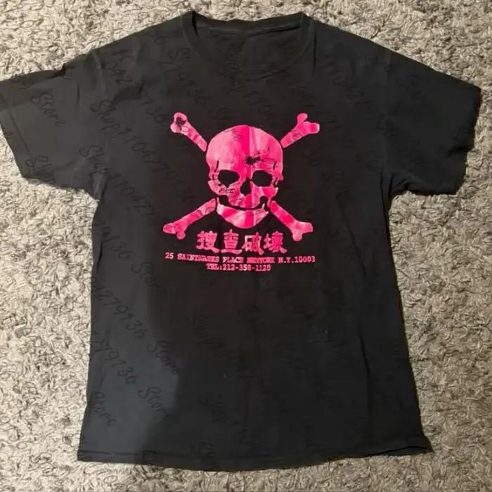 T-shirt Femme Vintage Y2K Années 2000 Anime Mignon Décontracté Imprimé Emo Streetwear Gothique Haraj
