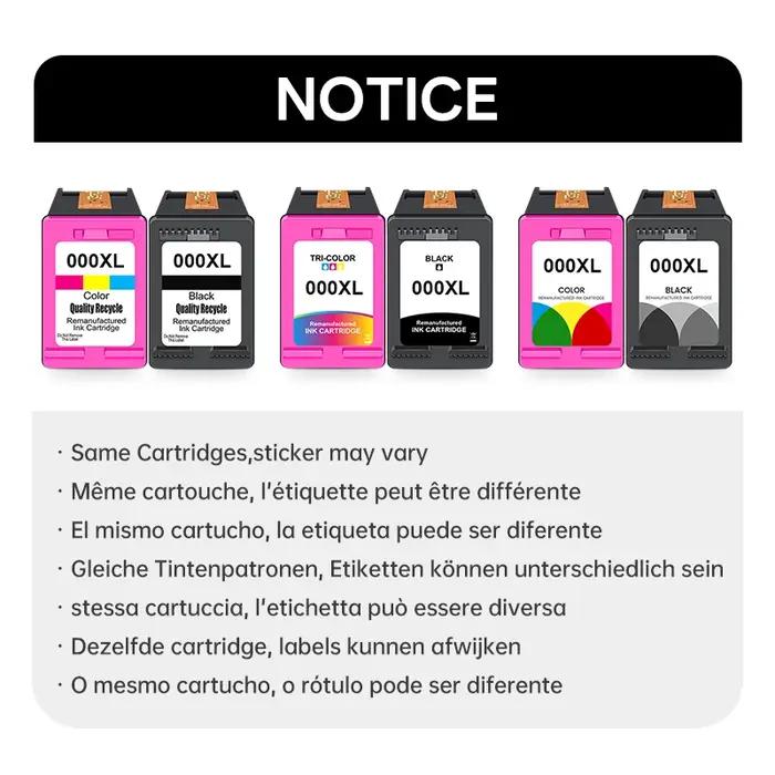 Cartouche 305 XL haute capacité, remplacement pour cartouche d'encre HP 305XL, noir et tricolore, compatible avec les imprimantes Deskjet / Envy