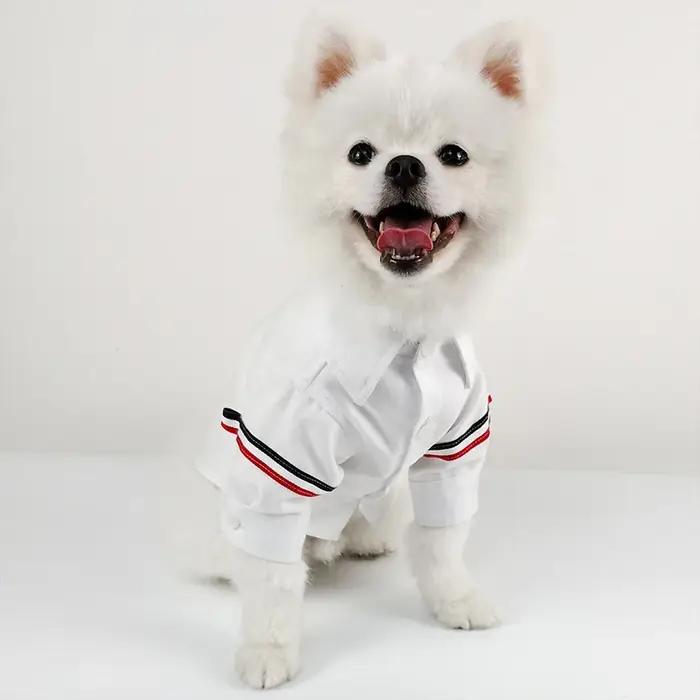 Printemps automne été tenues pour animaux de compagnie japonais coréen Style britannique chemise pou