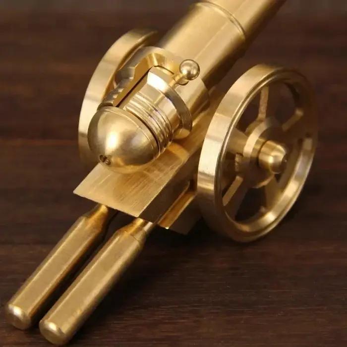 Mini canon militaire en métal, petit modèle d'ornement, arsenal de guerre civile, culverin en cuivre pour oeuvre d'armes miniatures Napoléon