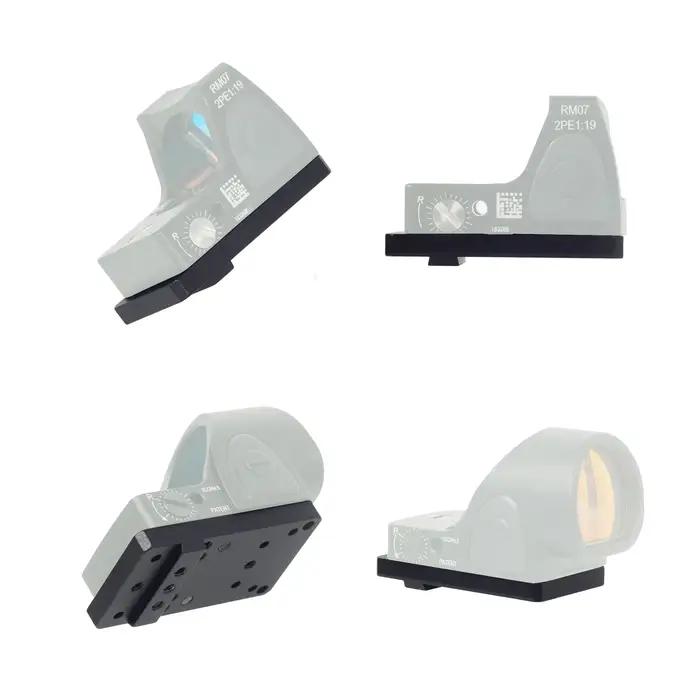 Lunette de visée tactique RM Red Dot, viseur reflex, viseur optique réglable, montage universel G17, plaque de montage de la visée arrière, adaptateur de base