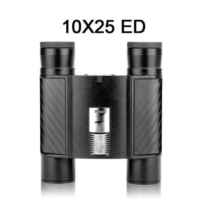Jumelles Shuntu 8x20 10x25 ED étanches SMC BAK4 pliables - Télescope portable pour camping et chasse