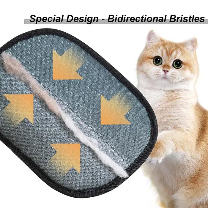 Gants électrostatiques modernes pour animaux de compagnie conception double face pour toilettage efficace et confortable chiens chatsUsageIdOccasionsSpéciales