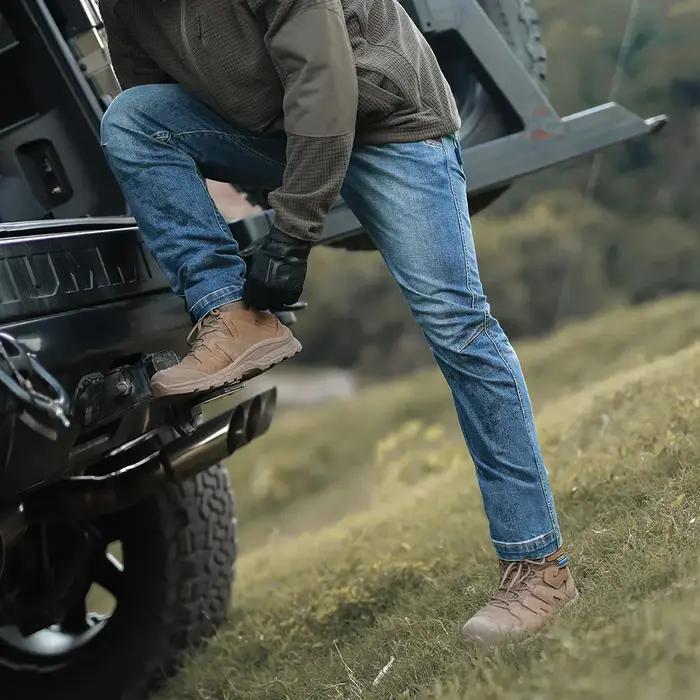 Jeans tactique Emerson Blue Label pour chasse - Pantalon cargo ergonomique DENIM camping randonnée EMB9710