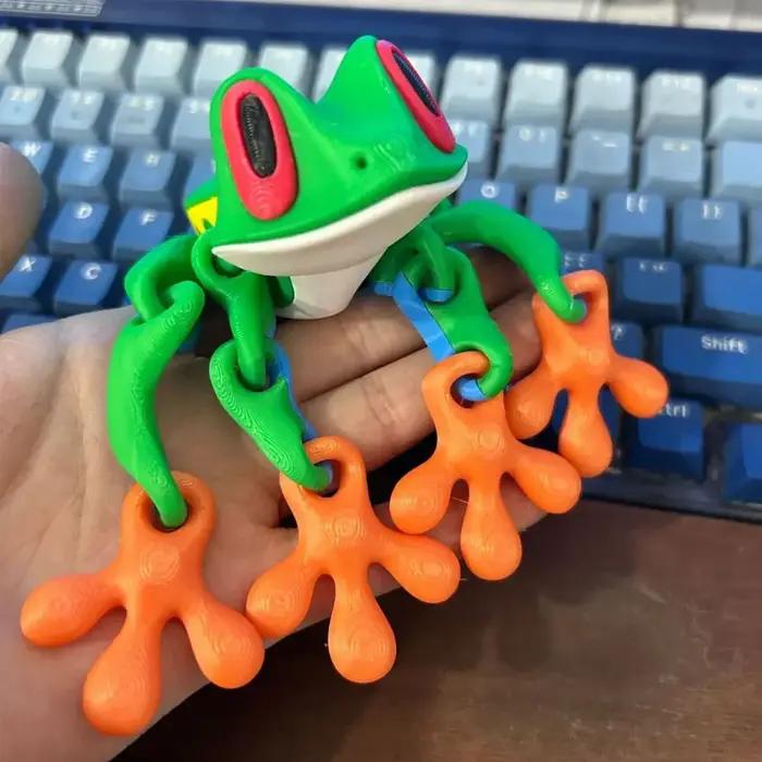 Simulation d'arbre de grenouille d'impression 3D