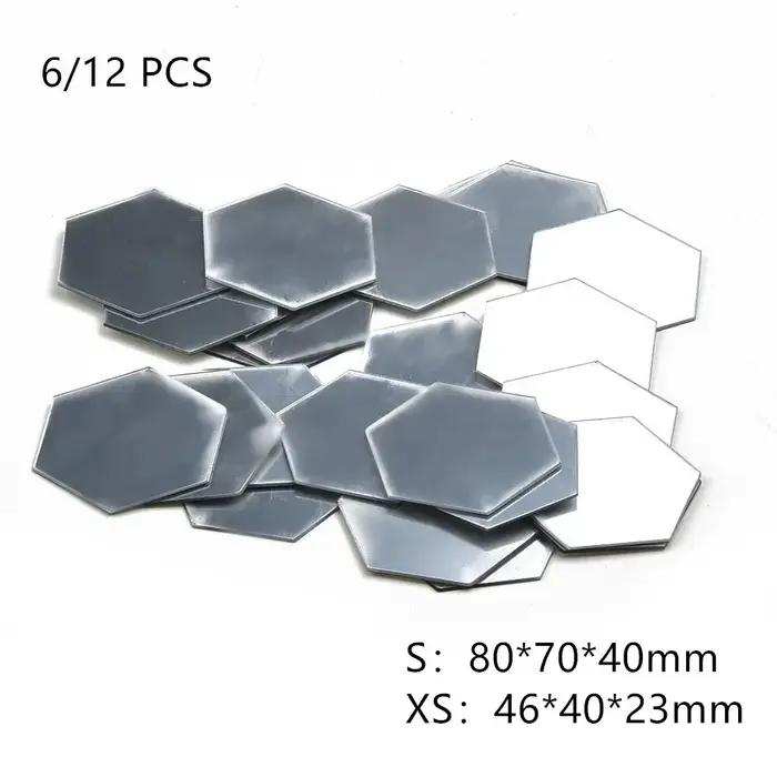 Autocollants muraux hexagonaux en acrylique
