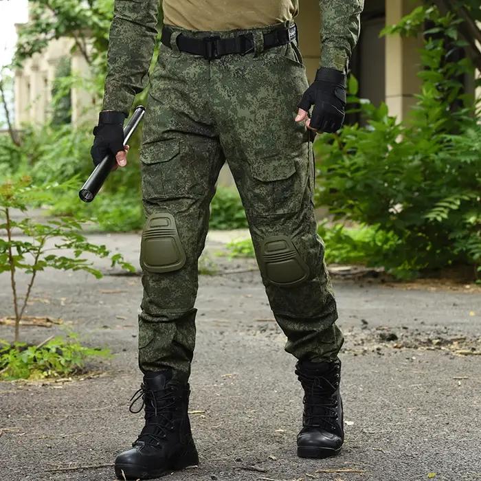 HAN WILD Pantalon grande taille 8XL Pantalon cargo pour homme avec coussinets Pantalon tactique rési