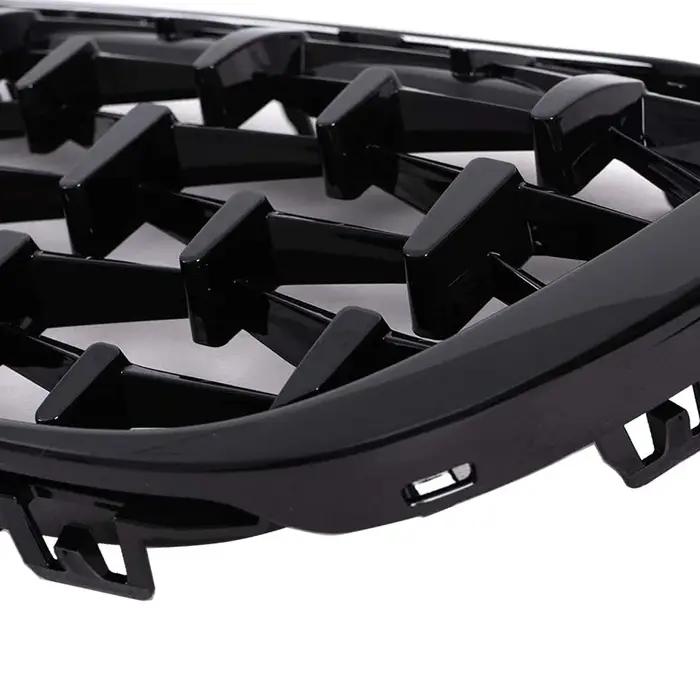 Calandre avant Geetha Car Diamond pour BMW X1 F48 F49 2016 2017 2018 2019, style Météore, pièces de