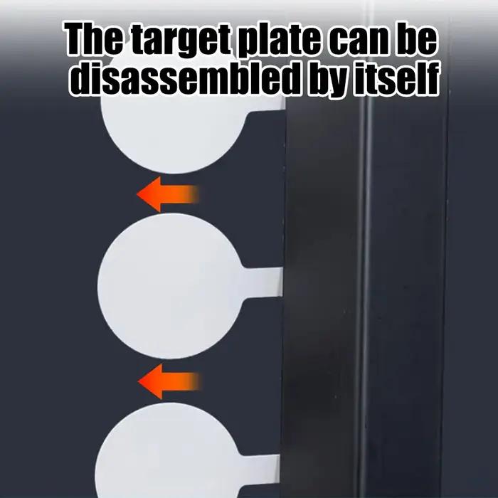 Cible de tir sur support, cibles de tir en métal robuste, balançoire rotative, réinitialisation automatique, cibles d'entraînement pour pistolet Airsoft BB Paintball