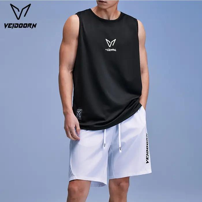 Veidoorn 2025 Gilet de course léger en maille respirante pour homme sans manches Haut de sport à séchage rapide pour les entraînements de fitness