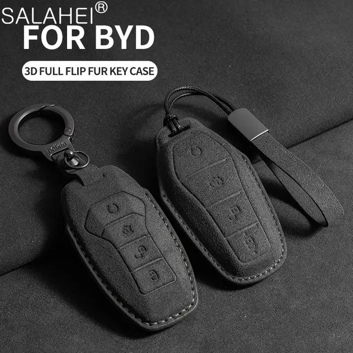 Juste de clé de voiture sans clé, accessoire intérieur, porte-clés pour BYD, Song Plus, Atto 3, Han,