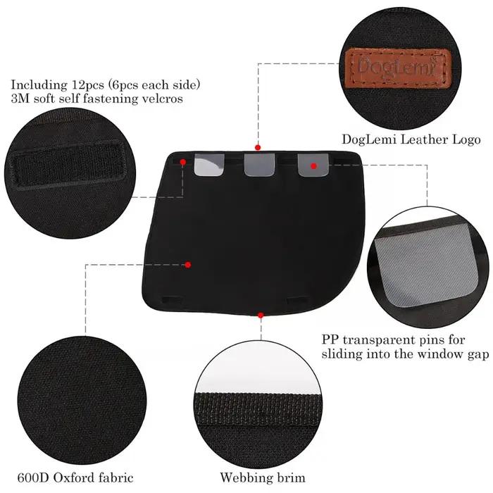 Couverture de porte de voiture pour chien, 2 pièces/paquet, tapis de Protection imperméable en tissu