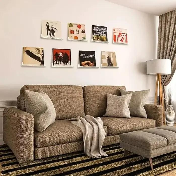 Présentoir d'enregistrement mural transparent, support de disque en vinyle, étagère pour CD en acryl
