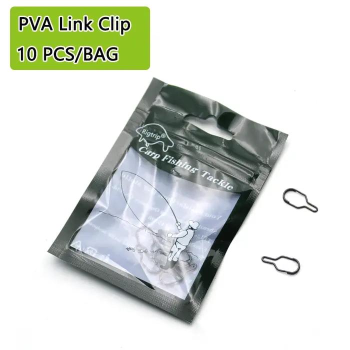 Accessoires de pêche à la carpe, 10 pièces, Clip de liaison pour sac PVA, outil de plate-forme à che
