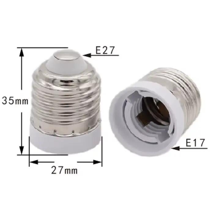 Support de lampe halogène Led E27 à E17, support de lampe à vis, Base d'ampoule, convertisseur de do