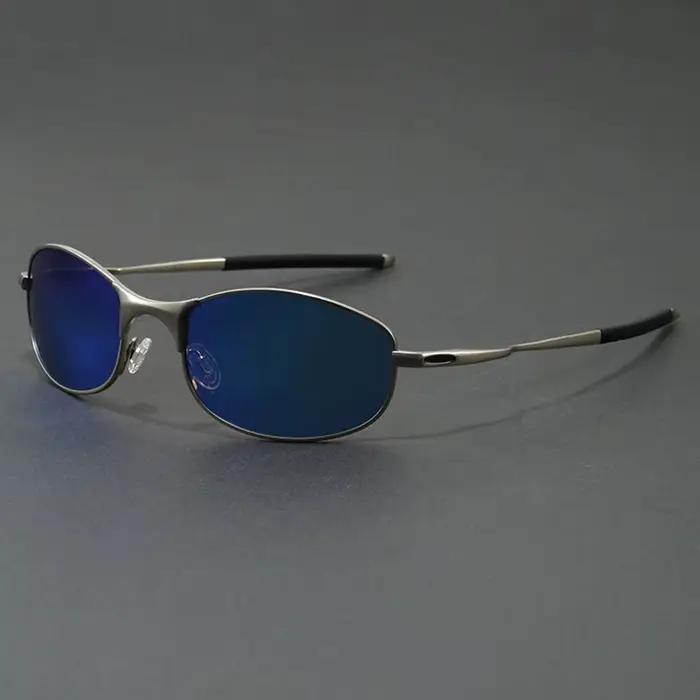 Lunettes de soleil polarisées pour hommes, Protection UV400, monture métallique Ultra légère, pour l