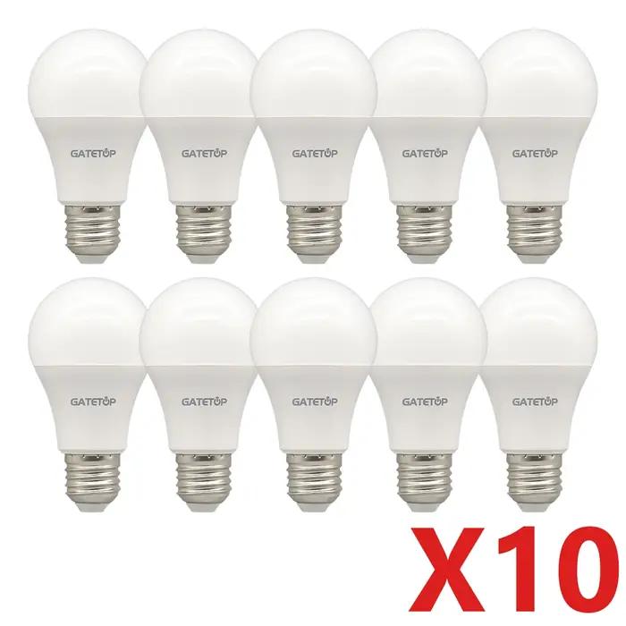 10 pcs/lot LED ampoule E27 AC 110 V 220 V 3 W 8 W 9 W 12 W 15 W 18 W 20 W 24 W LED A60 G45 économie
