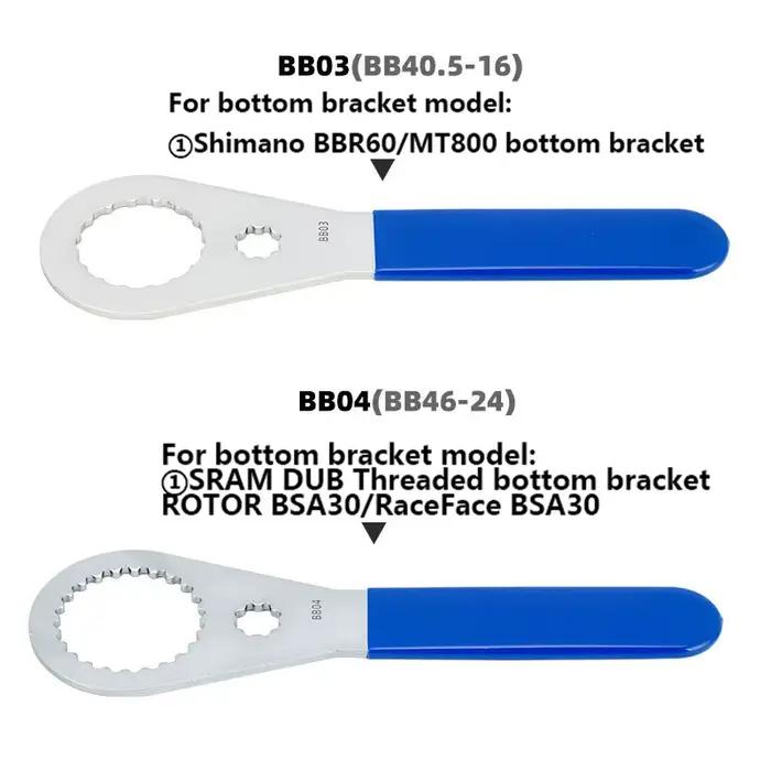 Clé de support inférieur pour vtt/vélo de route, en aluminium 39/40.5/44/46/50mm, outil de retrait d
