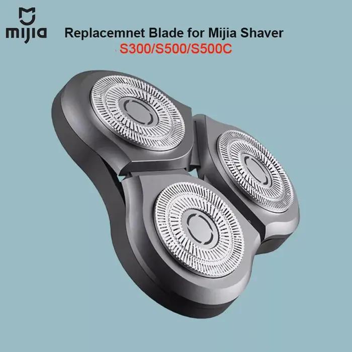 Lame de rechange originale Mijia pour rasoir électrique Mijia S300 S500 S500C, lames en acier, tête