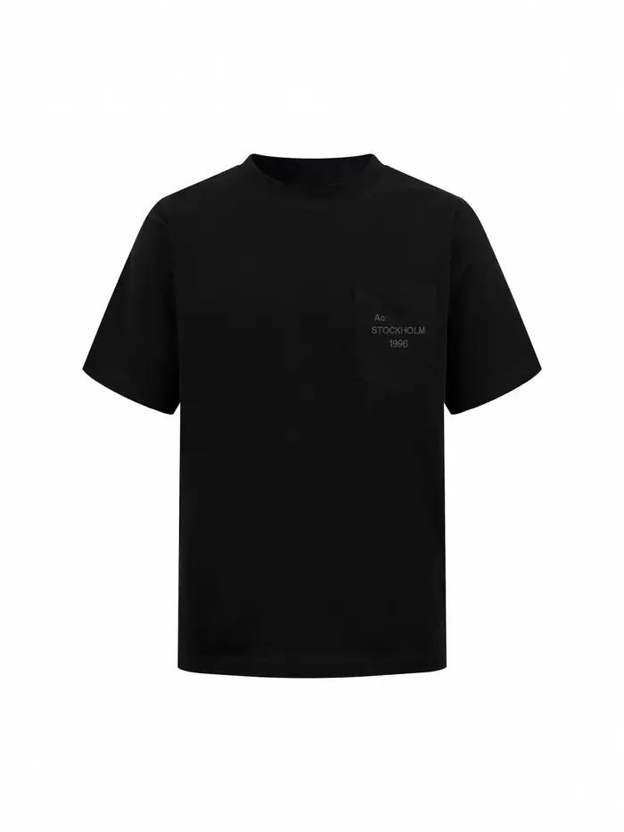 T-shirt en coton biologique à manches courtes avec poche brodée