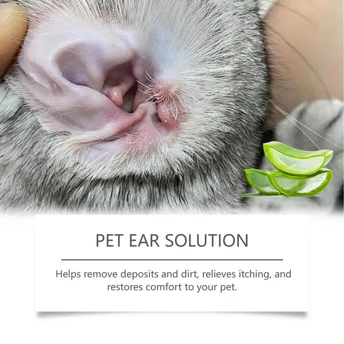 Gouttes auriculaires Pet Ear Pro pour chiens et chats : Dissolvant de cérumen