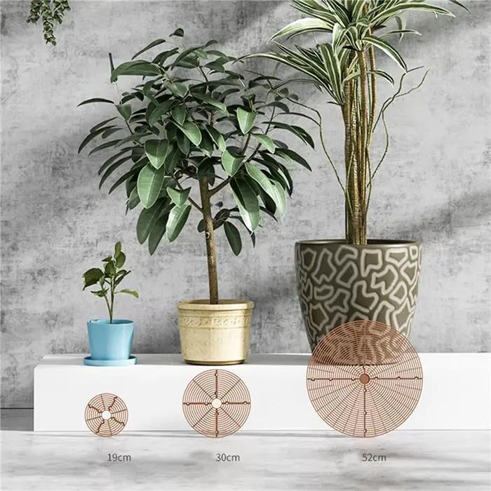 Protection de Sol pour Pot de Plantes avec Grille N64.1 Pièce, Couverture de Pot de Fleurs, Sécurité