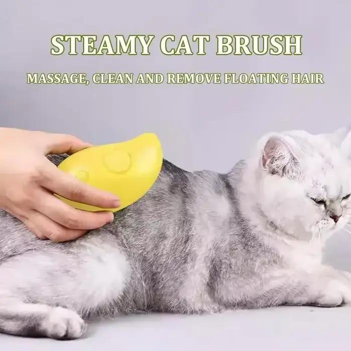 Brosse à vapeur pour chien et chat