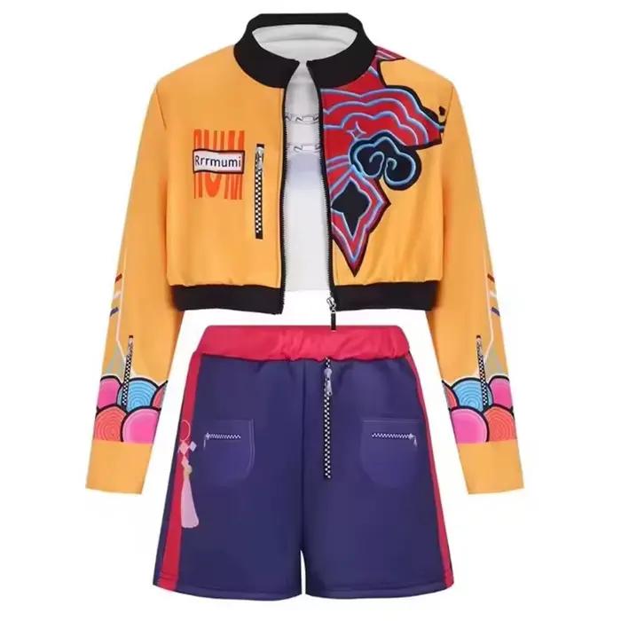 Ensemble de 3 pièces pour filles, Costume de Cosplay, vêtements à la mode, spectacle sur scène, jeu