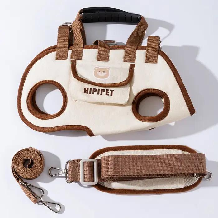 Sac à dos de traction multifonctionnel et respirant pour chien, portable, peut être porté, sac à ban