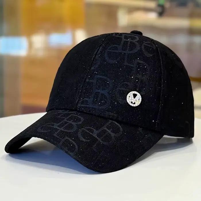 Casquette de baseball unisexe réglable tendance avec logo rond