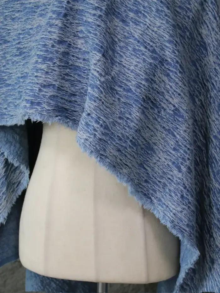 Tissu Denim Jacquard pour lignes épaisses, sacs, chaussures, vestes, vêtements de styliste, matériel de couture, bricolage, tissu au mètre