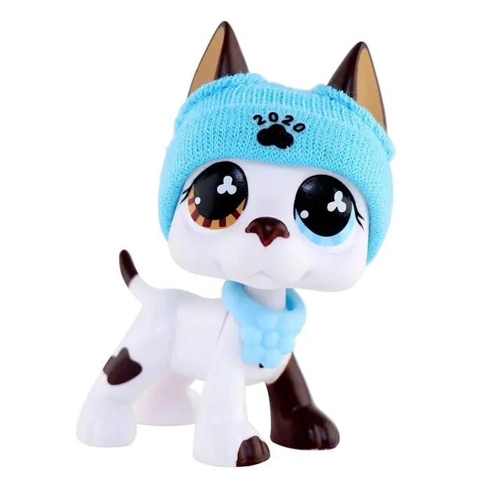 Jolis jouets plus de choix, chat à poils courts, teckel, chien, loup, renard, Collie, avec accessoires mignons, meilleur cadeau, jouet pour enfants