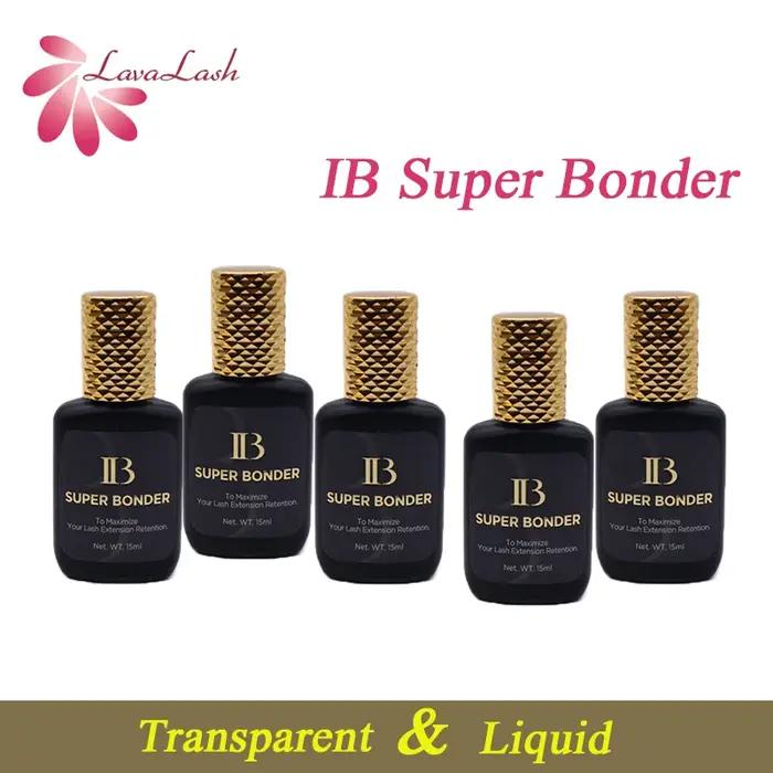 Agent de fixation de durcissement Transparent IB Super Bonder V2, 15ml, pour Extensions de cils, pri