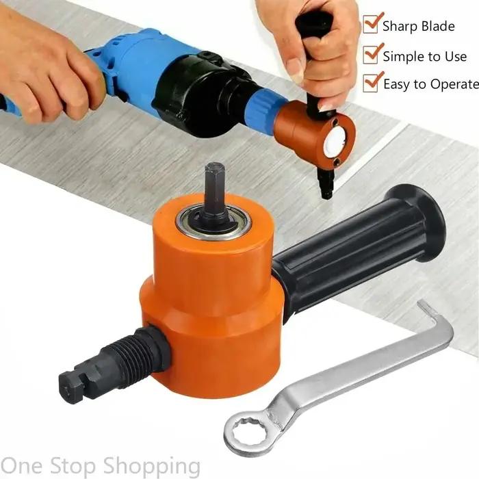 Coupe-feuille de métal à Double tête, grignoteuse de fer, outils électriques de coupe, accessoires d
