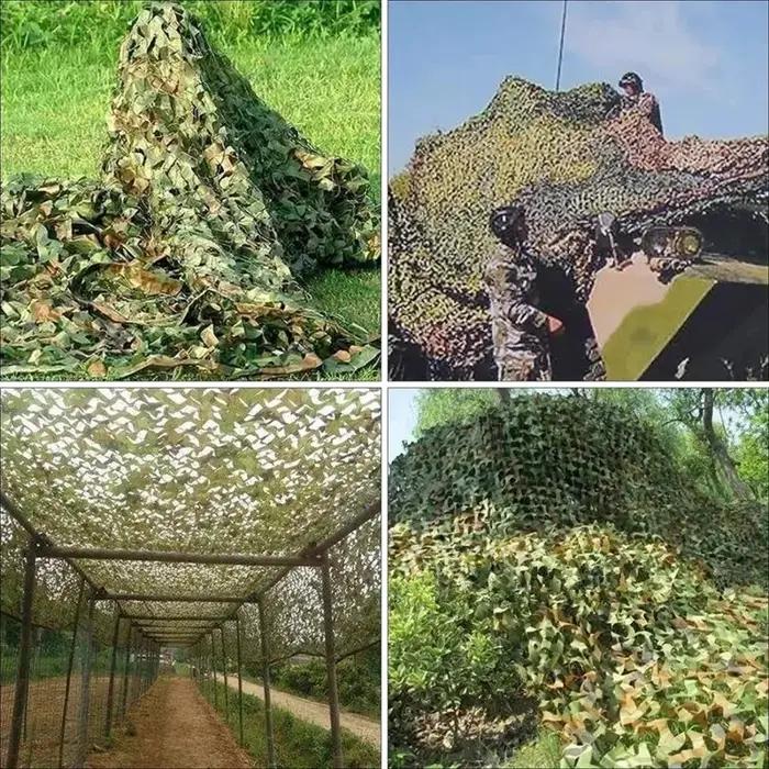 Filet de camouflage pour chasse et événements extérieurs ombrage et protection solaire polyester haute qualité camouflage jungle, désert, océanique pour camping, photographie et décoration