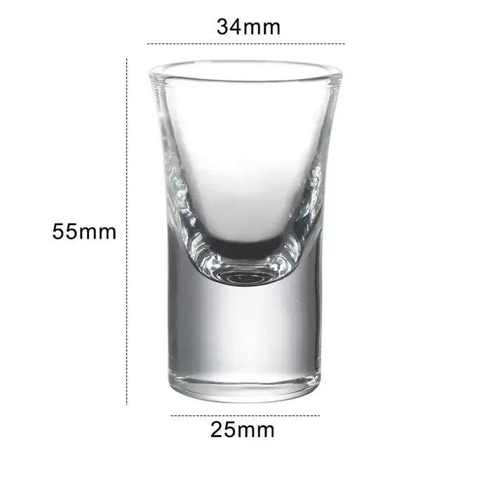 Ensemble de verres transparents de 15ml