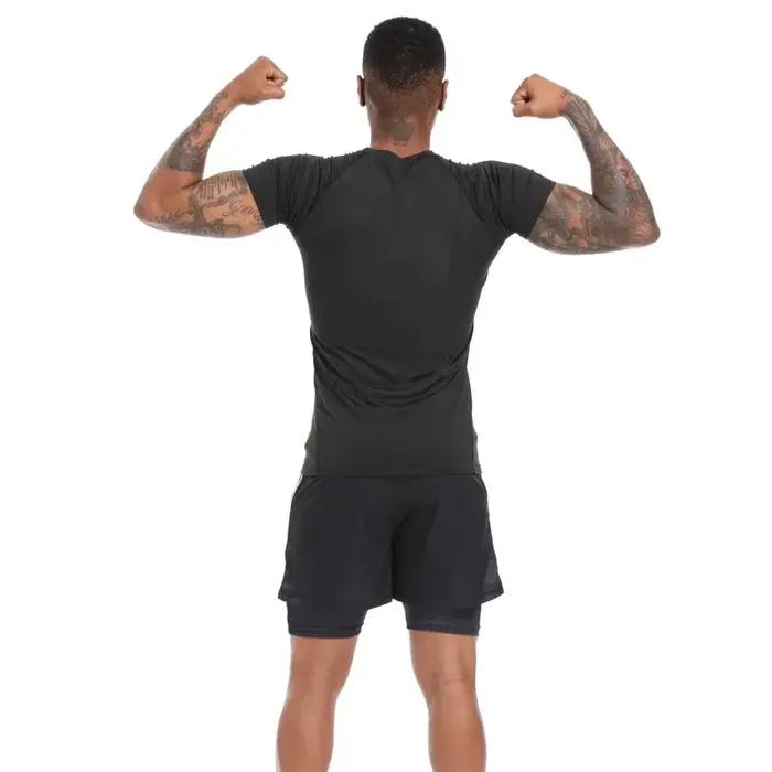 Anime Hunter x Hunter GYM Compression t-shirts course Fitness serré vêtements de Sport à manches cou