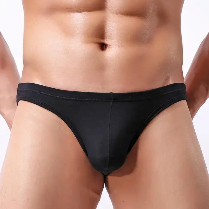 Sous-vêtements taille moyenne pour hommes, slips sexy, Modal, Triangle, Doux, Confortable, Cueca Mas
