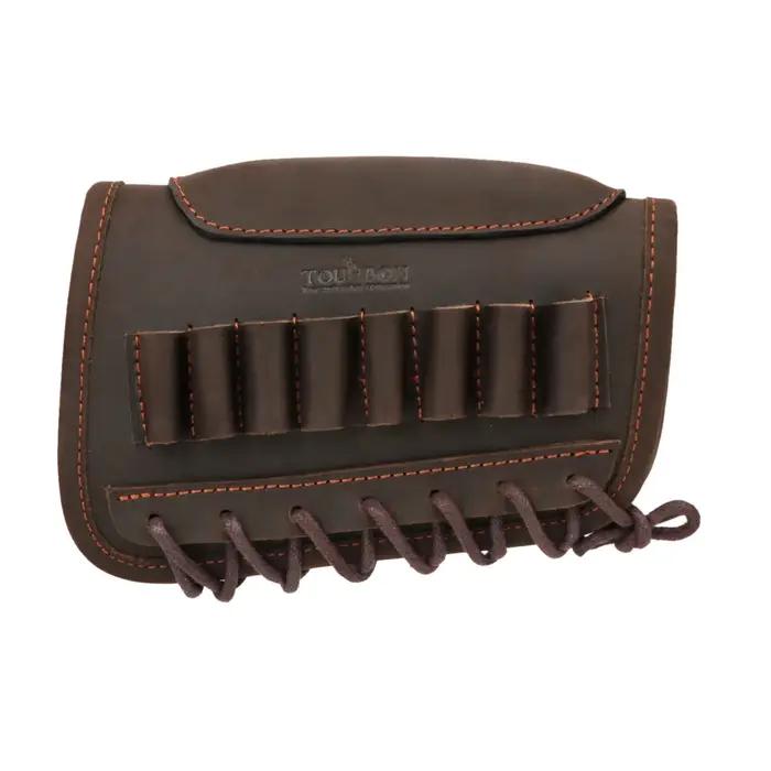 Tourbon-Juste de crosse en cuir avec support de munitions, accessoires de chasse, fusil, joue, odor,