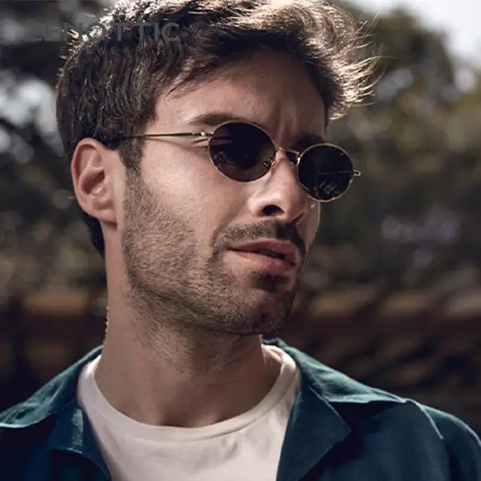 ZENOTTIC rétro ovale lunettes de soleil polarisées pour femmes hommes à la mode ronde Y2k Sunnies pe