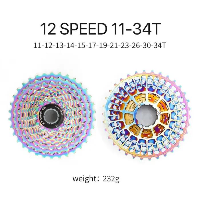 Stalshine-Cassette de vélo de route SLR ultralégère, pignon de vélo coloré, roue libre, K7 Gravel HG