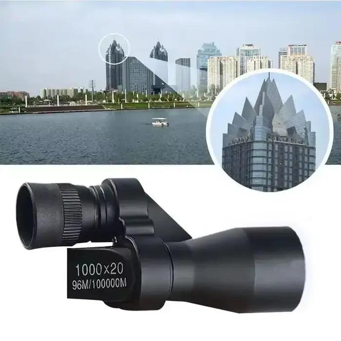 Monoculaire mini portable 1000x20 haute magnification HD zoom optique étanche chasse camping pêche