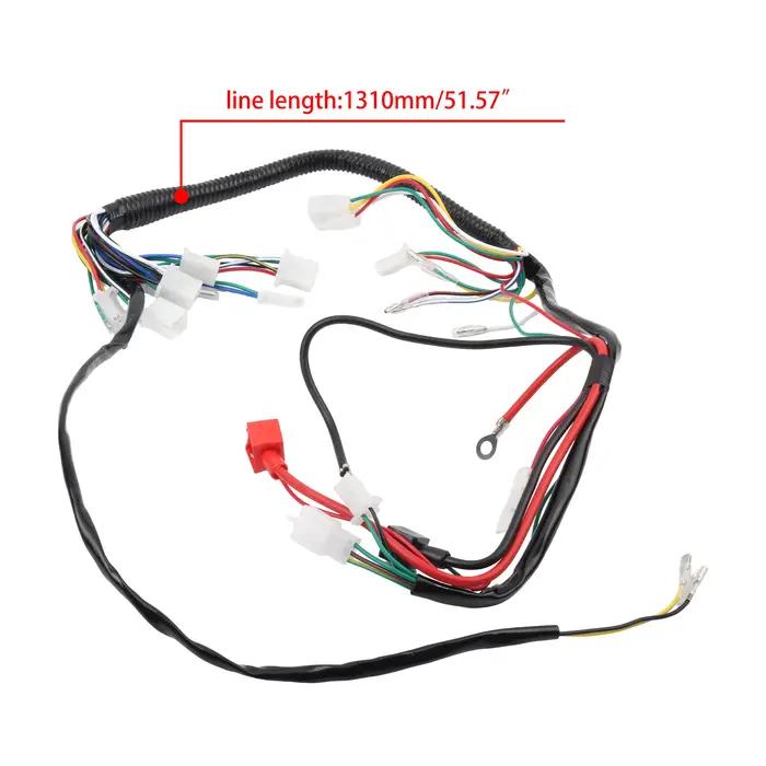 Kit de câblage électrique pour ATV UTV Quad Dirt Bike Motocross 50cc 70cc 90cc 110cc 125cc accessoires modifiés