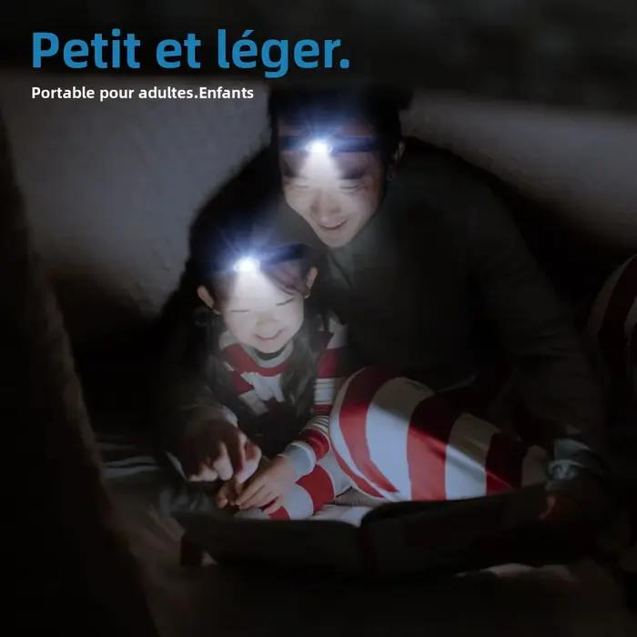 BORUiT 3W puissant Mini lampe frontale lumière rouge phare LED 4 modes étanche tête torche Camping chasse
