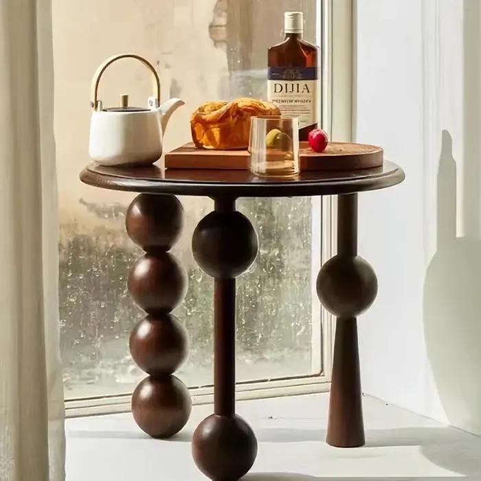 Table basse de luxe en noyer français