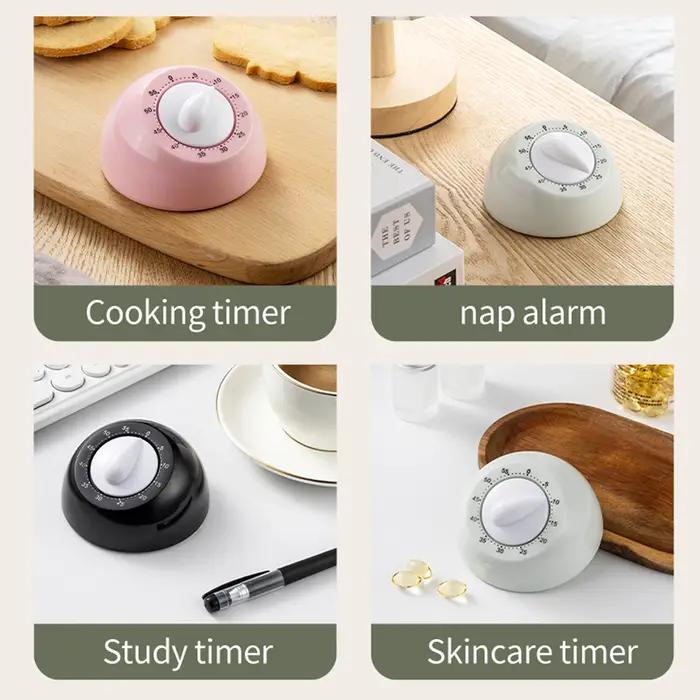 Minuteur de cuisine mécanique, rappel de gestion du temps, alarme, outil d'autodiscipline, horloge de compteur à rebours pour la maison